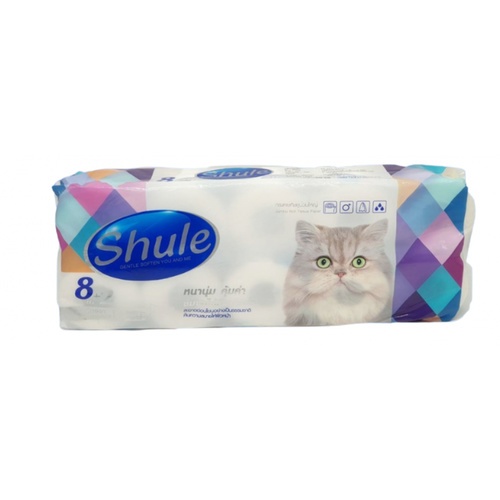 Shule กระดาษชำระม้วนเล็ก PP-014 ขนาด 12.3x60.5x24.5cm (10ม้วน/แพ็ค)