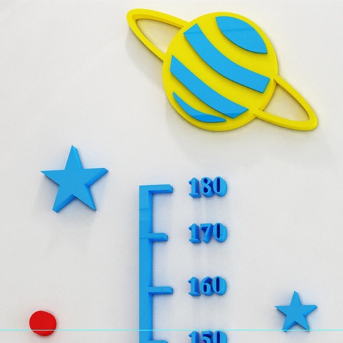 KOJI-DIY สติกเกอร์ที่วัดส่วนสูงอคลีลิค 3D รุ่น 951-3ขนาด 180 cm