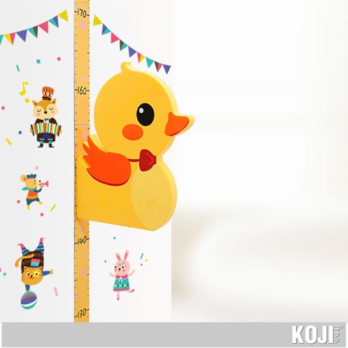 KOJI-DIY ที่วัดส่วนสูงแม่เหล็กเป็ดน้อยติดผนัง 3D รุ่น SK39001G (65-185 cm.)