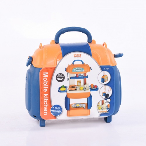 TOYS ของเล่นชุดกระเป๋าเคาน์เตอร์ทำอาหาร สีส้ม#8783P (23.5x14.5x20.5ซม.)