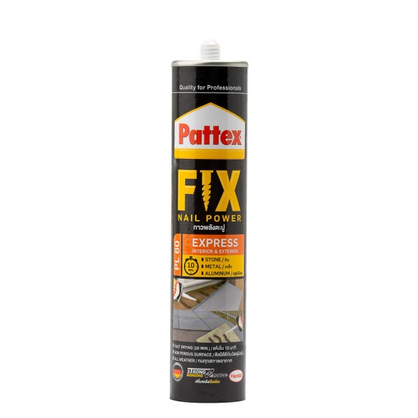 Pattex กาวพลังตะปู ฟิกซ์ PL60 400 กรัม สีน้ำตาล