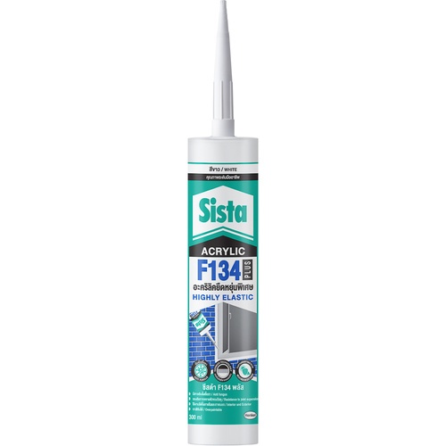 SISTA กาวยาแนวอะครีลิค F-134  สีขาาว