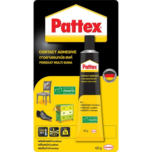 Pattex กาวยางแพทเท็คส์(ไม่มีเทลูอีน)  40 g.