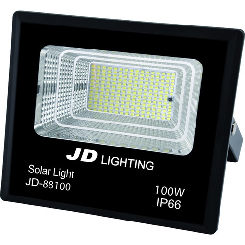 JD ไฟสปอร์ตไลท์โซลาร์เซลล์ 100W  รุ่น JD88100 แสงเดย์ไลท์