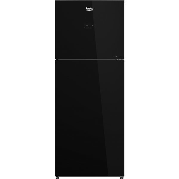 BEKO ตู้เย็น 2 ประตู 13.2 คิว รุ่น RDNT401E40VZHFSGB สี Glass Black