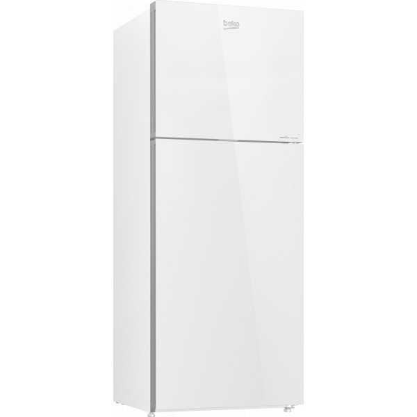 BEKO ตู้เย็น 2 ประตู ขนาด 12 คิว รุ่น RDNT371I40VHFSGW สีกระจกขาว