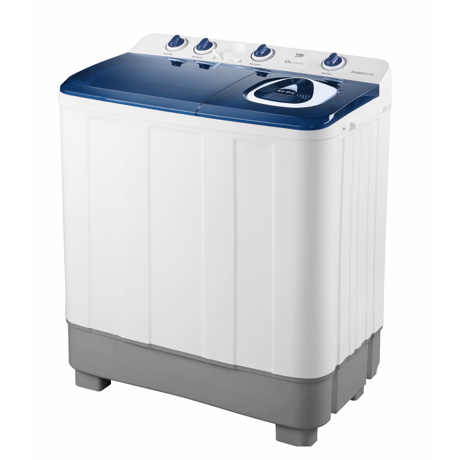 BEKO เครื่องซักผ้า 2 ถัง ขนาด 13 กก. รุ่น WTTA1303WT สีขาว/สีน้้าเงิน