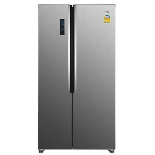 BEKO ตู้เย็น Side by Side ขนาด 15.4 คิว GNT427XP สีเงิน