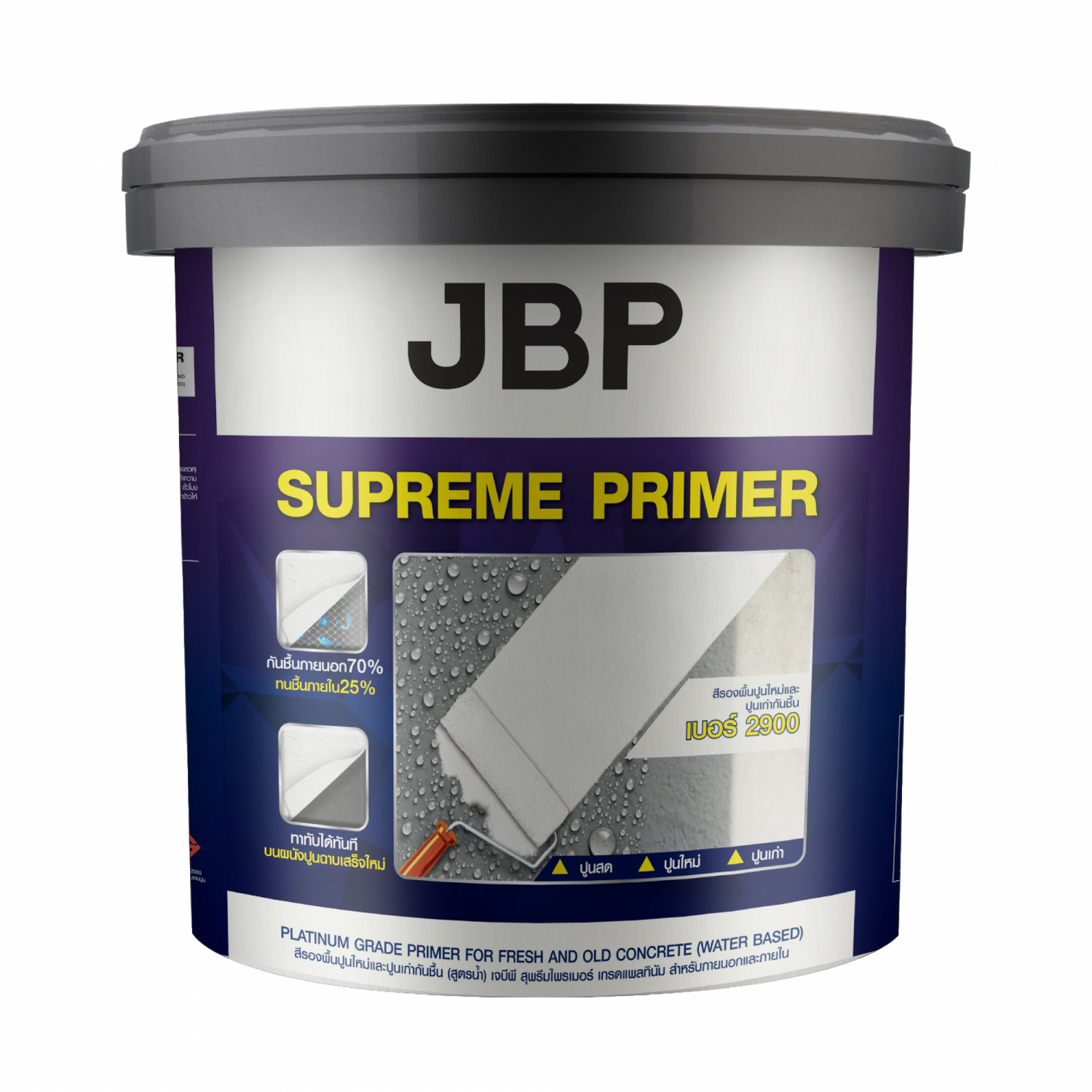 JBPสีรองพื้นปูนใหม่ SUPREME PRIMER 15 L