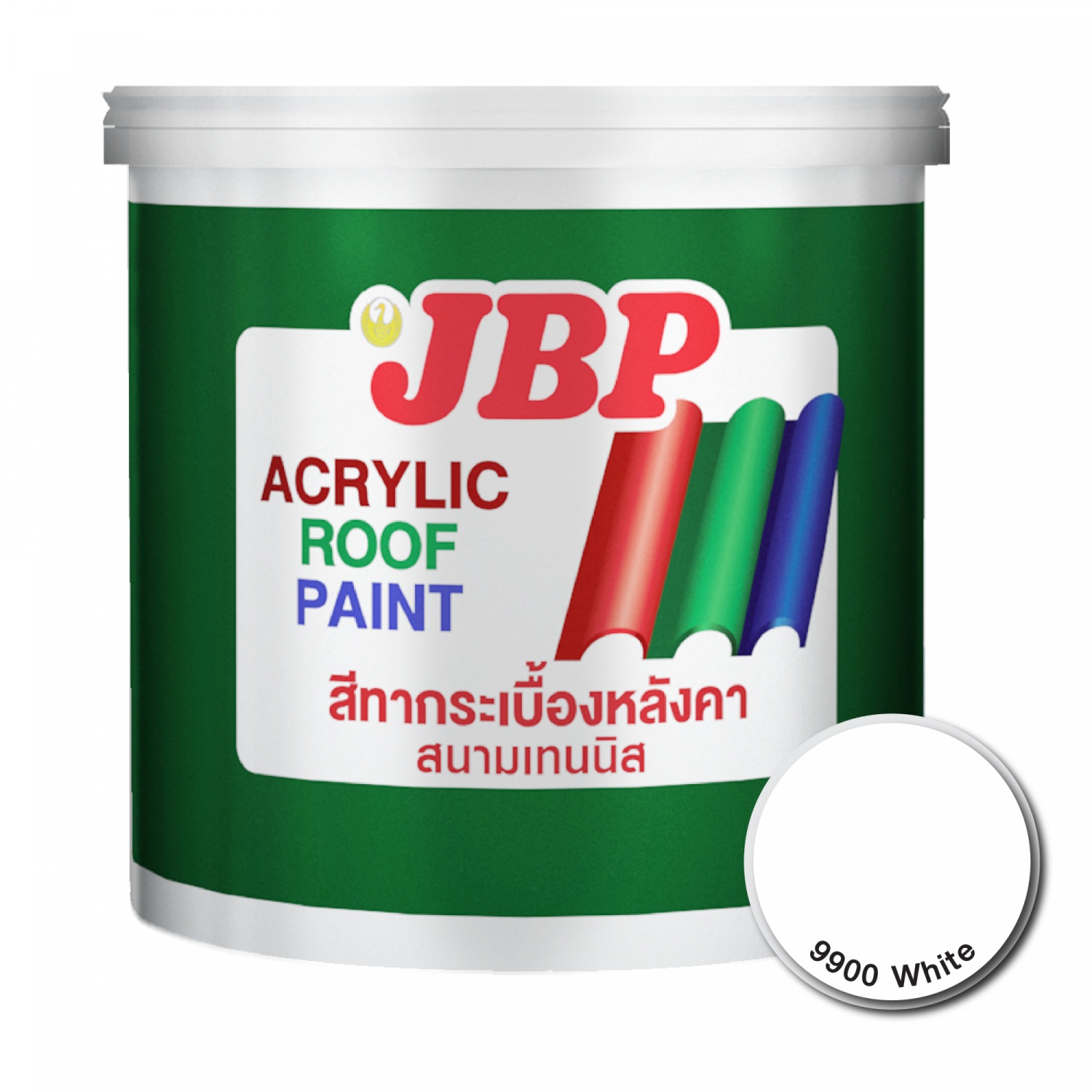 JBP สีทากระเบื้องหลังคา ขนาด 1 GL สีขาว #9900