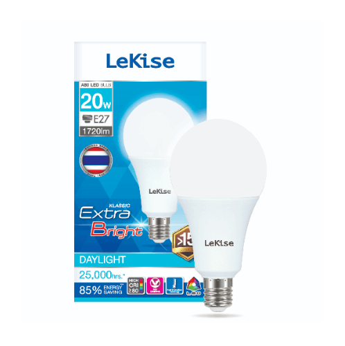 LEKISE หลอดไฟ LED A80 20W รุ่น Klassic EX แสงเดย์ไลท์