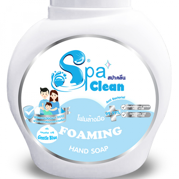 SPA CLEAN โฟมล้างมือ กลิ่นเจนเทิล บลู ขนาด 250 มล. สีฟ้า