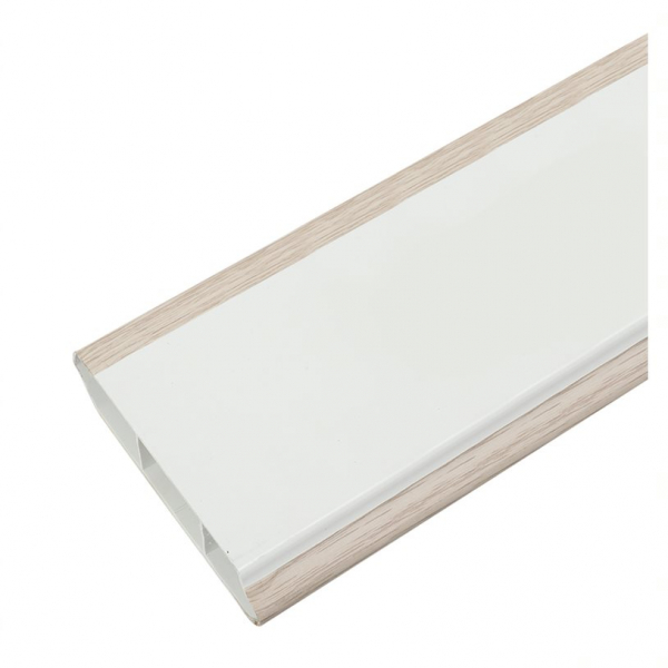 HOFFEN บัวพื้น UPVC Light Gray 1.8 X 9.8 X 300 CM.