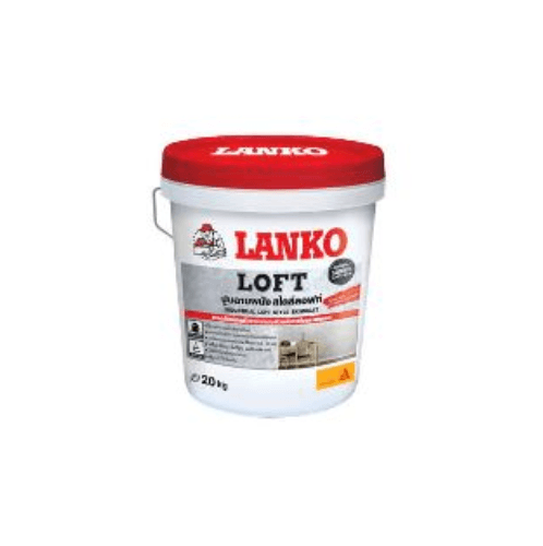 LANKO ปูนฉาบแต่งผิวแนวลอฟท์  20 กก.  สีเทา