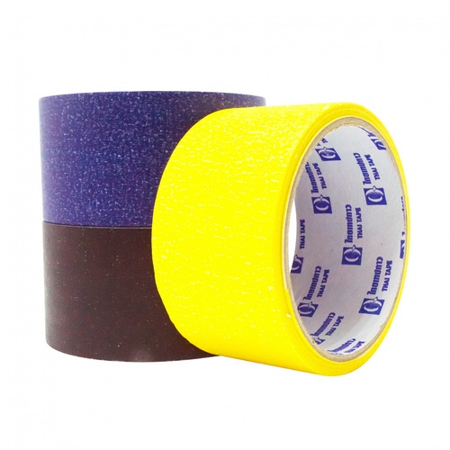 THAI TAPE เทปกระดาษกาวย่นสี ขนาด 48mm.x15Y (คละสี)