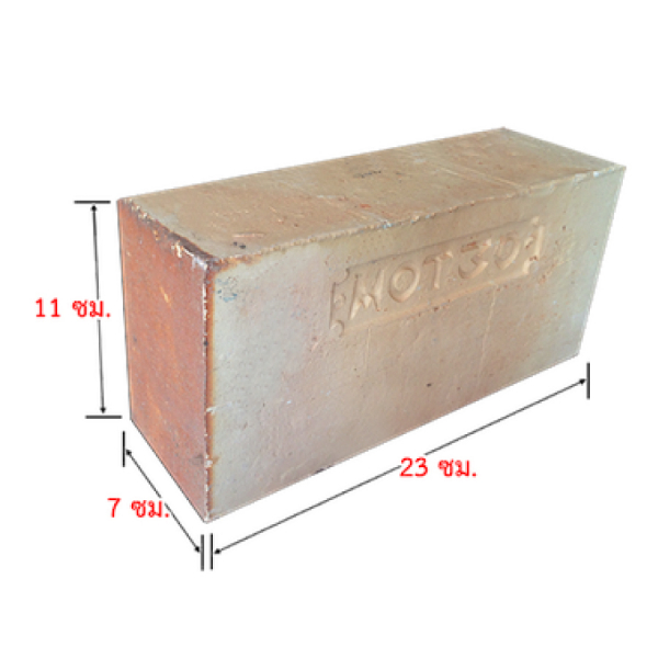 อิฐทนไฟ MOT50 เหลี่ยม ขนาด 11x23x7ซม.Itdang