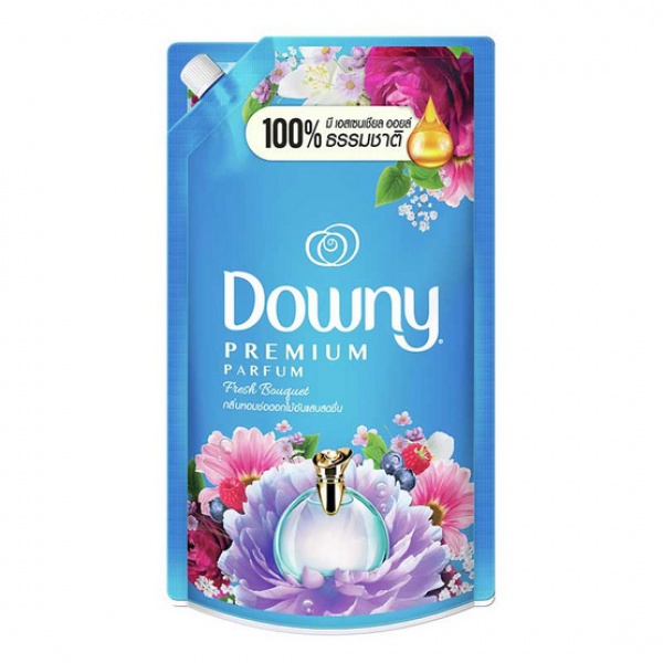 DOWNY น้ำยาปรับผ้านุ่มสูตรเข้มข้น ชนิดเติม 1.25L กลิ่นดอกไม้อันแสนสดชื่น (1x9)