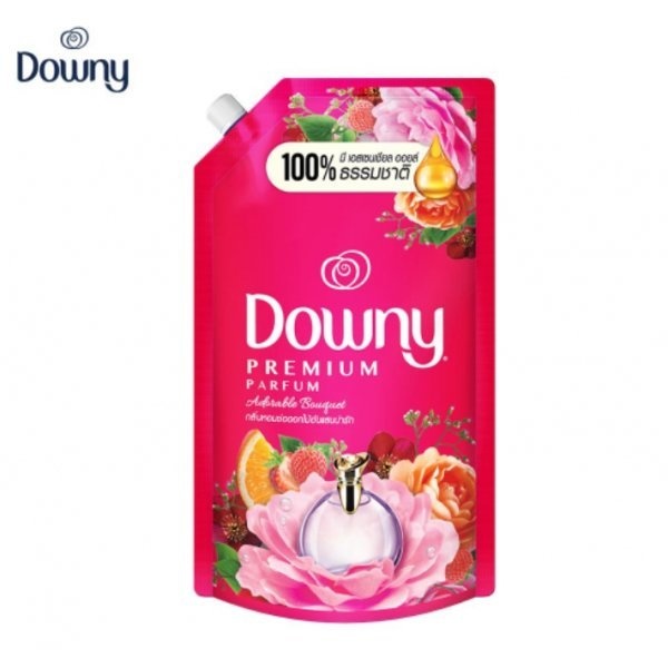 DOWNY น้ำยาปรับผ้านุ่มสูตรเข้มข้น ชนิดเติม 1.25L กลิ่นดอกไม้อันแสนน่ารัก (1x9)