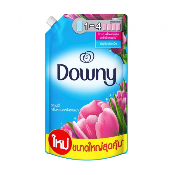 DOWNY น้ำยาปรับผ้านุ่มสูตรเข้มข้น ชนิดเติม 1. ลิตร.กลิ่นซันไรเฟรช