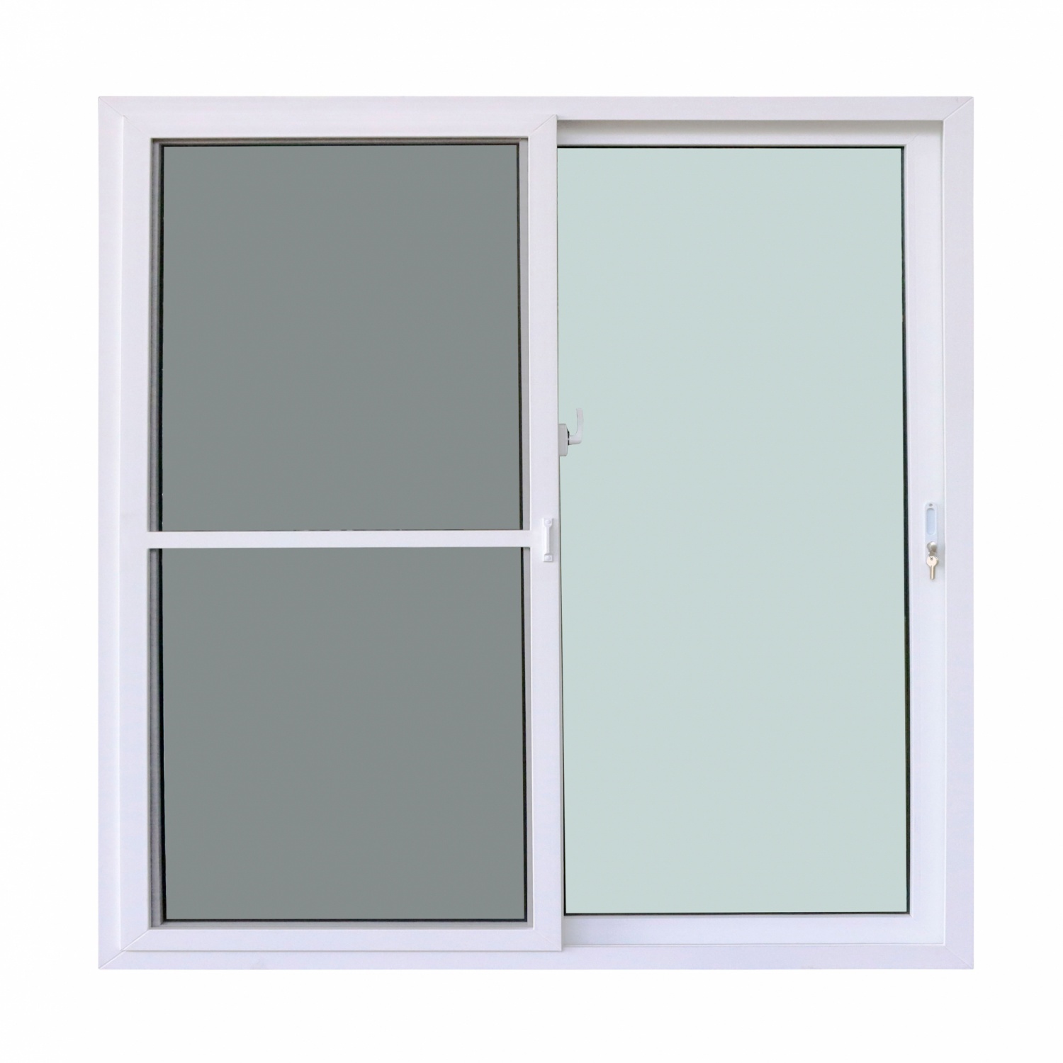 WINDOW ASIA (10MAX) UPVC ประตูบานเลื่อน SS 200X205 ซม. สีขาว พร้อมมุ้ง