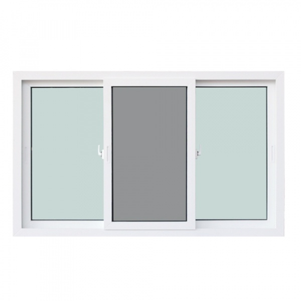 WINDOW ASIA (10MAX) UPVC หน้าต่างบานเลื่อน SFS 180X110 ซม. สีขาว พร้อมมุ้ง