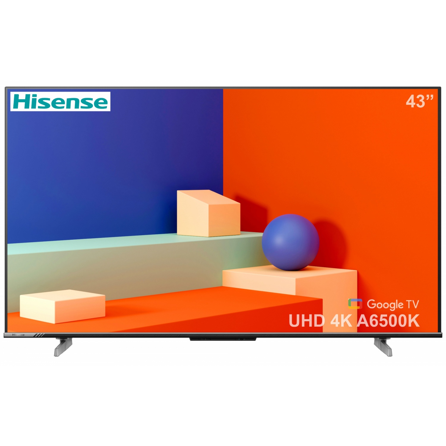 Hisense โทรทัศน์ ULED (Google TV) ขนาด 43 นิ้ว รุ่น 43A6500K สีดำ