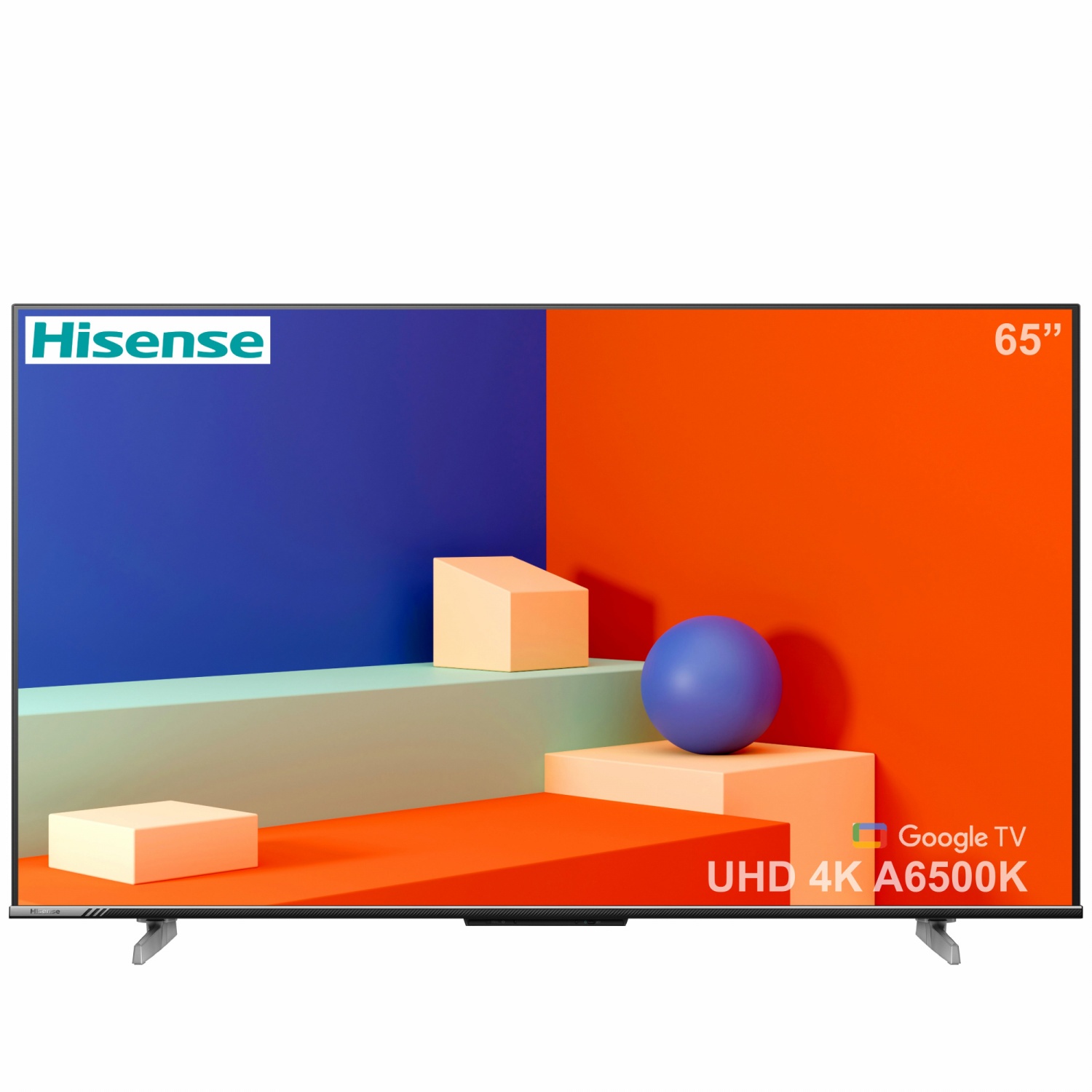 Hisense โทรทัศน์ ULED (Google TV) ขนาด 65 นิ้ว รุ่น 65A6500K สีดำ