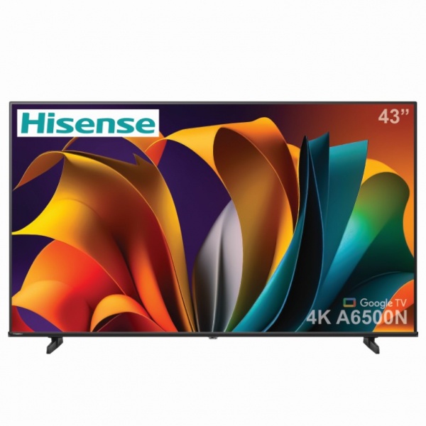 HISENSE โทรทัศน์ UHD LED GoogleTV 43 นิ้ว รุ่น 43A6500N สีดำ 