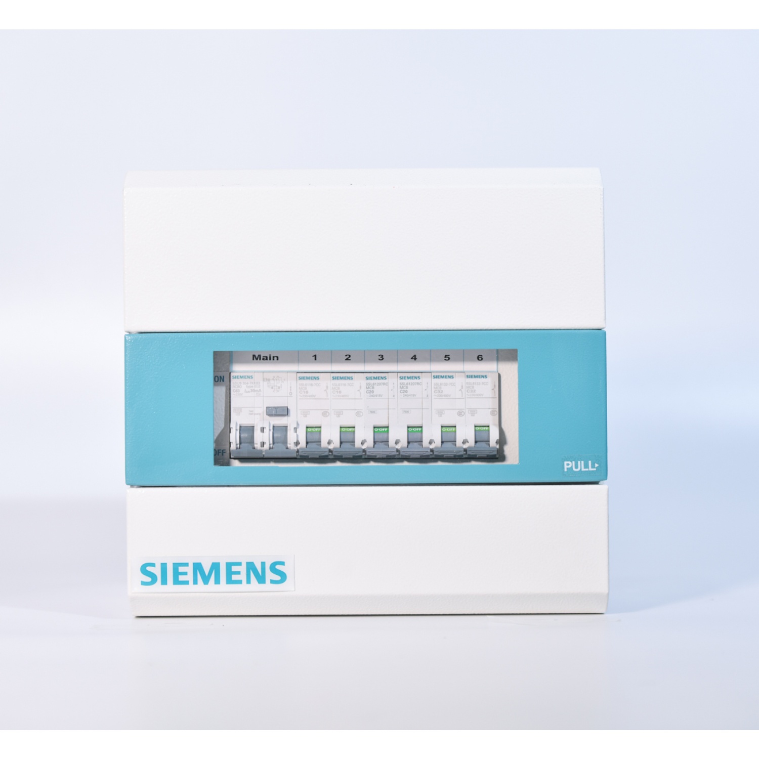 SIEMENS เครื่องตัดไฟอัตโนมัติ 6 ช่อง 63A รุ่น SBTH06-SSF 63 กันดูด