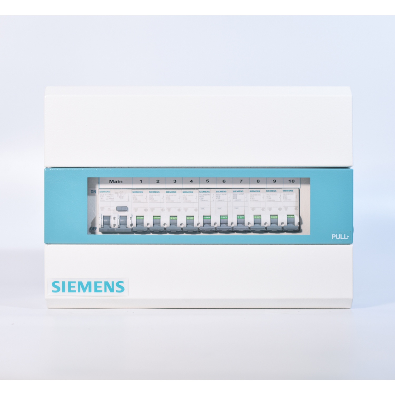 SIEMENS เครื่องตัดไฟอัตโนมัติ 10 ช่อง 63A รุ่น SBTH10-SSF 63 กันดูด