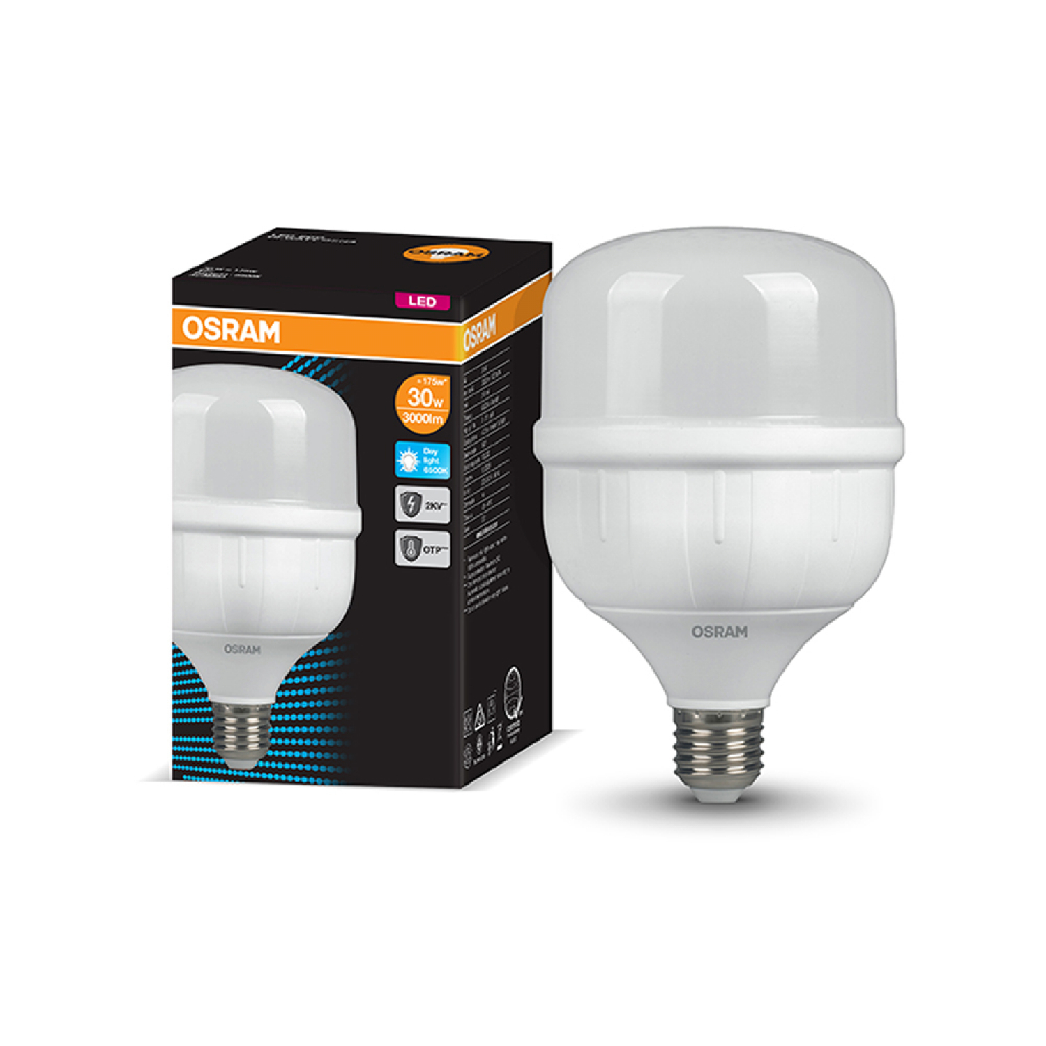 OSRAM หลอดไฟ LED E27 รุ่น ECO HI-WATT 30W แสงวอร์มไวท์