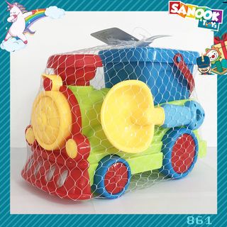 TOYS ของเล่นชุดรถไฟและอุปกรณ์ 6ชิ้น คละสี#861(29.5x15.5x20ซม.)