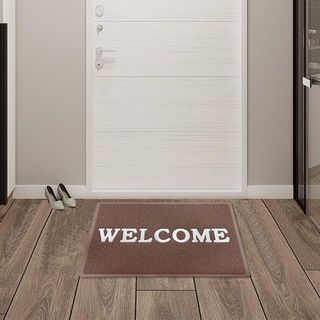 GRAFFE พรมเช็ดเท้าดักฝุ่น WELCOME รุ่น KIRA-BR ขนาด 60x80x1.2 ซม. สีน้ำตาล