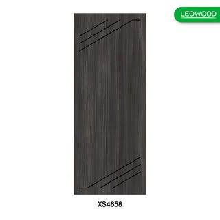 LEOWOOD ประตูไม้เคลือบเมลามีน DoorX Silver ลาย 4 ขนาด 80x200 ซม. สีซิเนริโอโอ๊ค