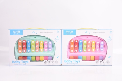 TOYS เปียโนเด็ก 8ปุ่ม#S210-3 คละสี (30.5x6x21.5ซม.)