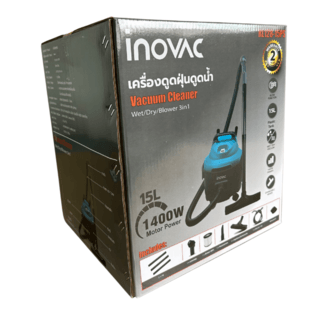 INOVAC เครื่องดูดฝุ่นดูดน้ำ ขนาด 15 ลิตร รุ่น  RL128-P1200-15PS