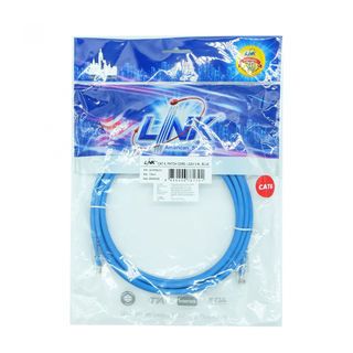 LINKสายแลน สายพ่วง CAT 6 RJ45 3 M. รุ่น US-5103LZ-4 สีฟ้า