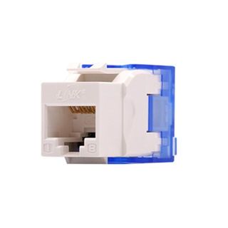 LINK  หัวแลนตัวเมีย RJ45 Modular Jack CAT6 รุ่น US-1006STF สีขาว