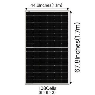 Ulica แผงโซล่าเซลล์ monocrystalline 440W รุ่น UL-440M-108DGN สีดำ