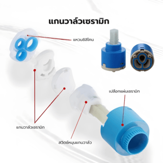 Verno  ก๊อกอ่างล้างหน้าผสมทองเหลือง  รุ่น เรเดียน 804-1