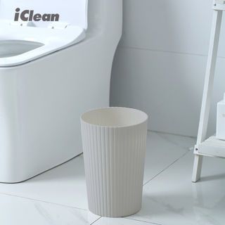 ICLEAN ถังขยะไม่มีฝาทรงกลม 10 ลิตร รุ่น G917157 ขนาด 22.5×22.5×34 ซม. สีเทา