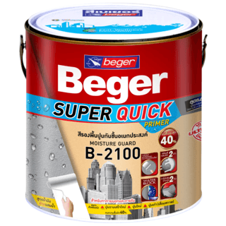 Beger สีรองพื้นปูนอเนกประสง์ B-2100 1กล. สูตรน้ำมัน สีขาว
