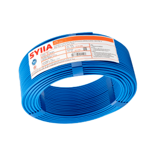 SYLLA สายไฟ 60227 IEC01 THW 1x1.5 Sq.mm. 100m. สีฟ้า