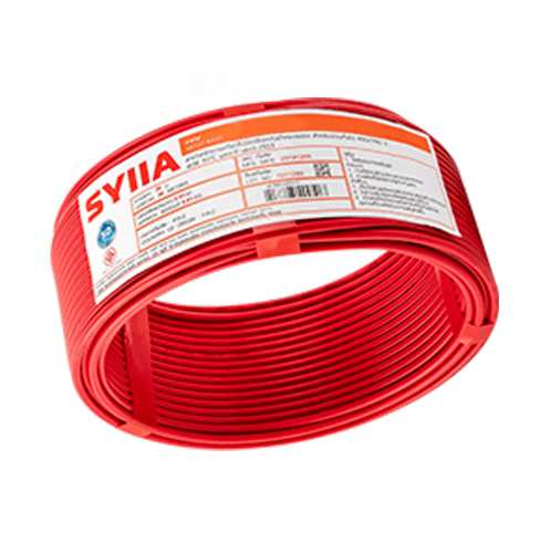 SYLLA สายไฟ 60227 IEC01 THW 1x2.5 Sq.mm.100m. สีแดง