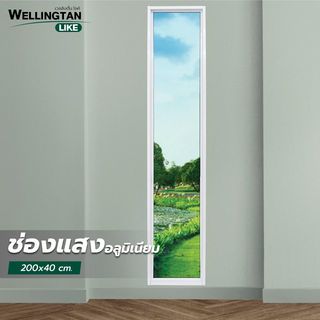 WELLINGTAN (LIKE) ช่องแสงอะลูมิเนียม 200x40ซม. สีขาว