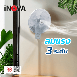 INOVA พัดลมติดผนัง 16 นิ้ว รุ่นHG-B1601 สีขาว