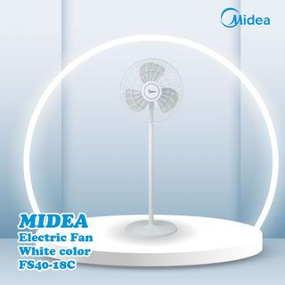 MIDEA พัดลมตั้งพื้น FS40-18C สีขาว