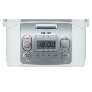 TOSHIBA หม้อหุงข้าวดิจิตอล 1.8 ลิตร RC-18NMF(WT)A สีขาว