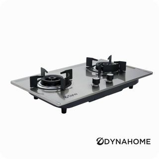 DYNAHOME เตาแก๊สแบบฝังหน้าสแตนเลส 2 หัวเตา DF-1022-F