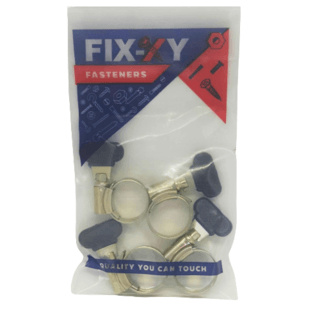 FIX-XY คลิปรัดหางปลาพลาสติก 6-16mm(1/4”-5/8”),(2หุน-5หุน) 4ชิ้น/แพ็ค